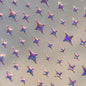 Grid Patterned Star Bowknot Cherry Polka Dot Line Colorful Geometric Five-pointed Star Adhesive Nail Art Sticker Manicure Decal