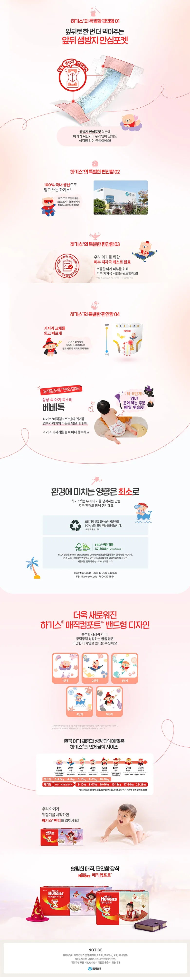 Hagis ★ 2026 New Products ★   Magic Comfort 1,2 Stages Tape Diapers / ★2026★ 매직컴포트 1,2단계 밴드