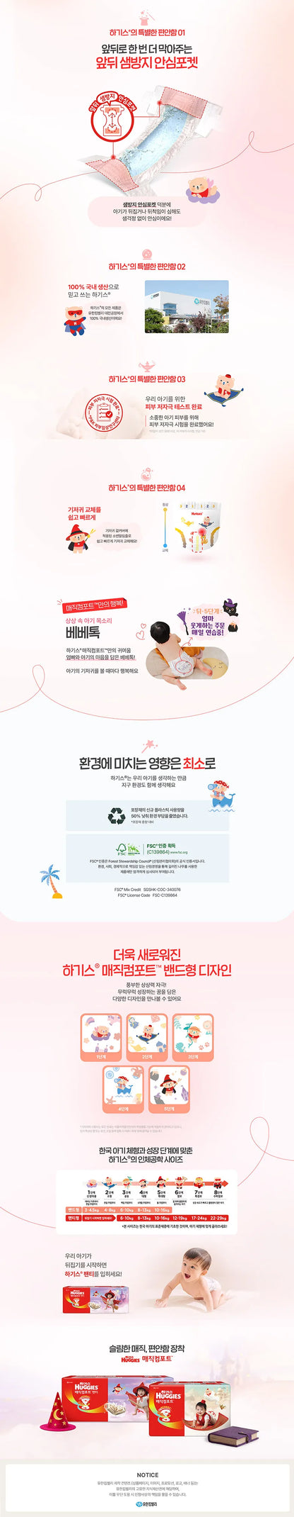 Hagis ★ 2026 New Products ★   Magic Comfort 1,2 Stages Tape Diapers / ★2026★ 매직컴포트 1,2단계 밴드