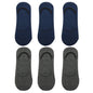 6 Pairs/Lot Men's Bamboo Breathable Invisible Socks Low Cut Casual Cotton Boat Non-Slip No Show High Quality Sock