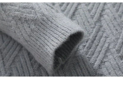 Warm Knitted Pullover 2025 New Winter Men's O-neck Casual Sweater High-quality Men's Pullover Clothing Size 4XL