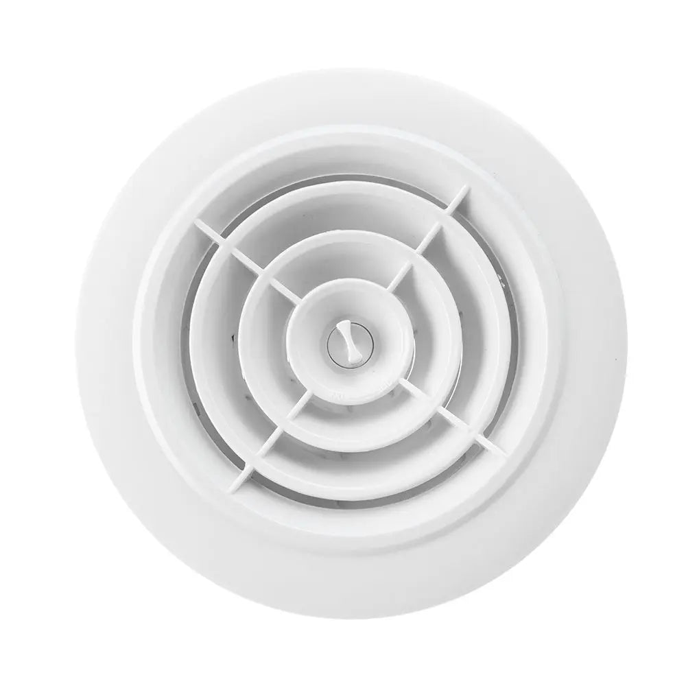 4 Types White Air Vent Extract Valve Grille Air Circulation Vents Cover 100/150mm Round Ducting Ventilation Cover Various Shapes