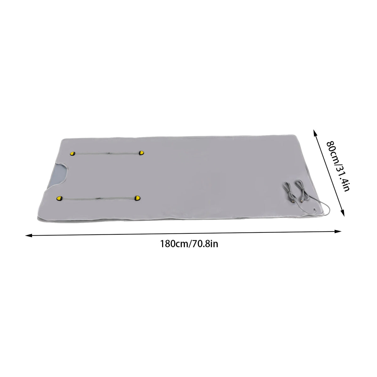 Portable Sauna Blanket 180*80cm,Heating Blanket w/ Remote Control for Relaxation Detoxification Purple/Silver/Black