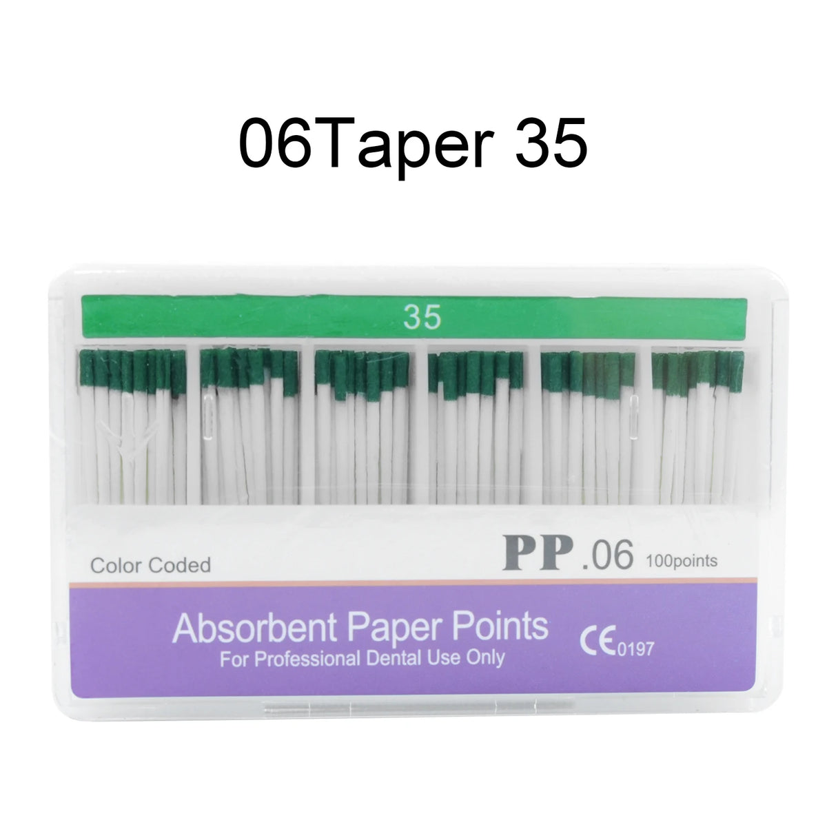 WELLCK 1 Box Dental Absorbent Paper Points Sterile Mixed Sizes 02 04 06 Taper 15-40# For Dentist Use Dentistry Materials