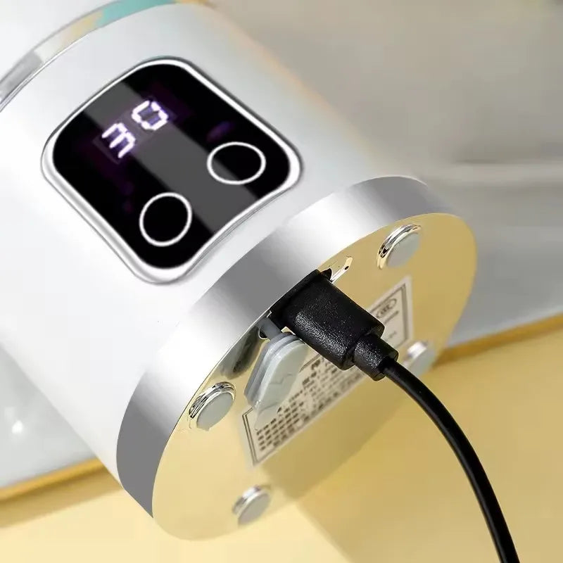 2026 New Household Charging MINI Crushed Ice Electric Juicer Powerful Motor 450ML Large Capacity Digital Display Juice Cup