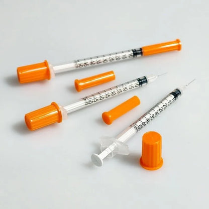 100pcs Plastic Veterinary Syringe With Needles 1ml 0.5ml 30G 31G Animal Sterile Disposable Syringe Pet Medical And Supplements