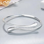 Charm 925 Sterling Silver Bracelets for Women fine Water droplets bangles lady Fashion Wedding Party Christmas Gift Jewelry