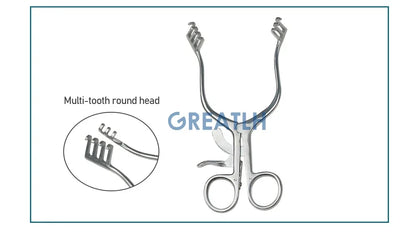 GREATLH Veterinary Instruments  Orthopedics Weitlaner Retractor Stainless Steel Self-Retaining Retractor pet