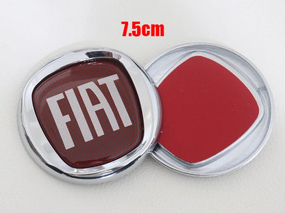 1pcs 3D 9.7cm 8.5cm 7.5cm ABS Car Front Logo Front Grill Rear Bumper Tail Door Trunk Emblem Sticker Styling Accessories For FIAT