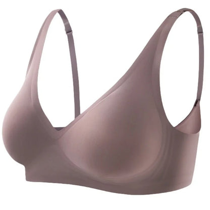 Push-Up Seamless Bras For Women Non-wire Brassiere V-neck Bralette Removable Pads Sports No Trace Underwear Sexy Lingerie S-3XL