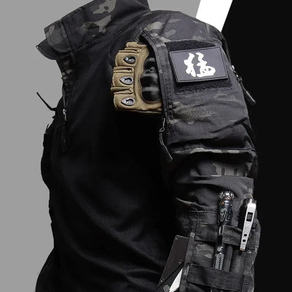 Tactical Frog Suit Men Airsoft Clothes Hunting Paintball Military Sets Assault Shirts Special Forces Outdoor Uniform Pants