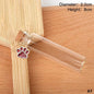 Pet Fur Keepsake Clear Glass Bottle Sealed Cork Stopper Glitter Paw Pendant for Dog Cat Loss Memorial Gift
