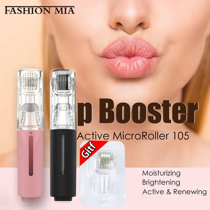 105 Pins Derma Microneedle Roller Titanium Needle Roller Lip Roller Beard Growth Roller Beard Hair Treatment & Serum Applicat
