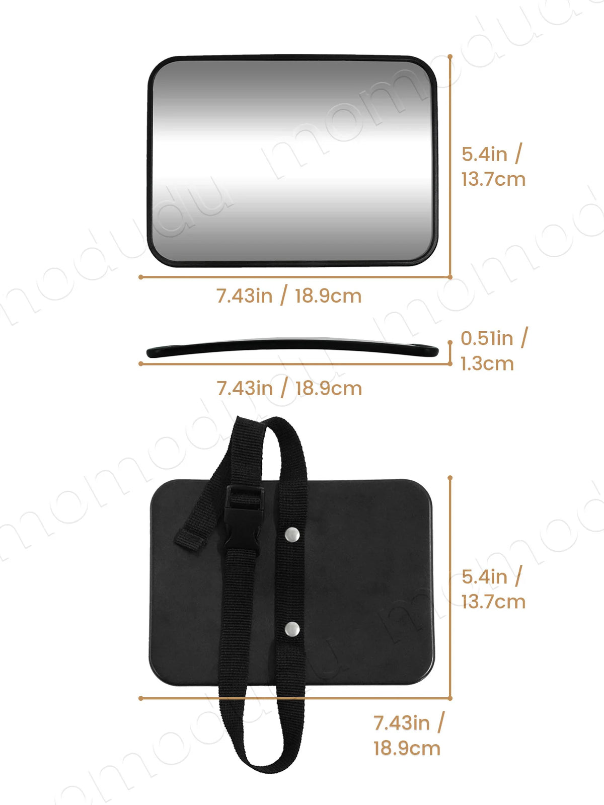 1 Pc Crash Tested And Certified Shatterproof Baby Car Mirror For Rear Facing Infant With Wide Larger Crystal Clear View