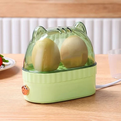 DMWD 120W Electric Egg Boiler Poacher Automatic Power Off Mini Breakfast Machine Egg Cookers 2 Eggs Portable Food Steamer 220V