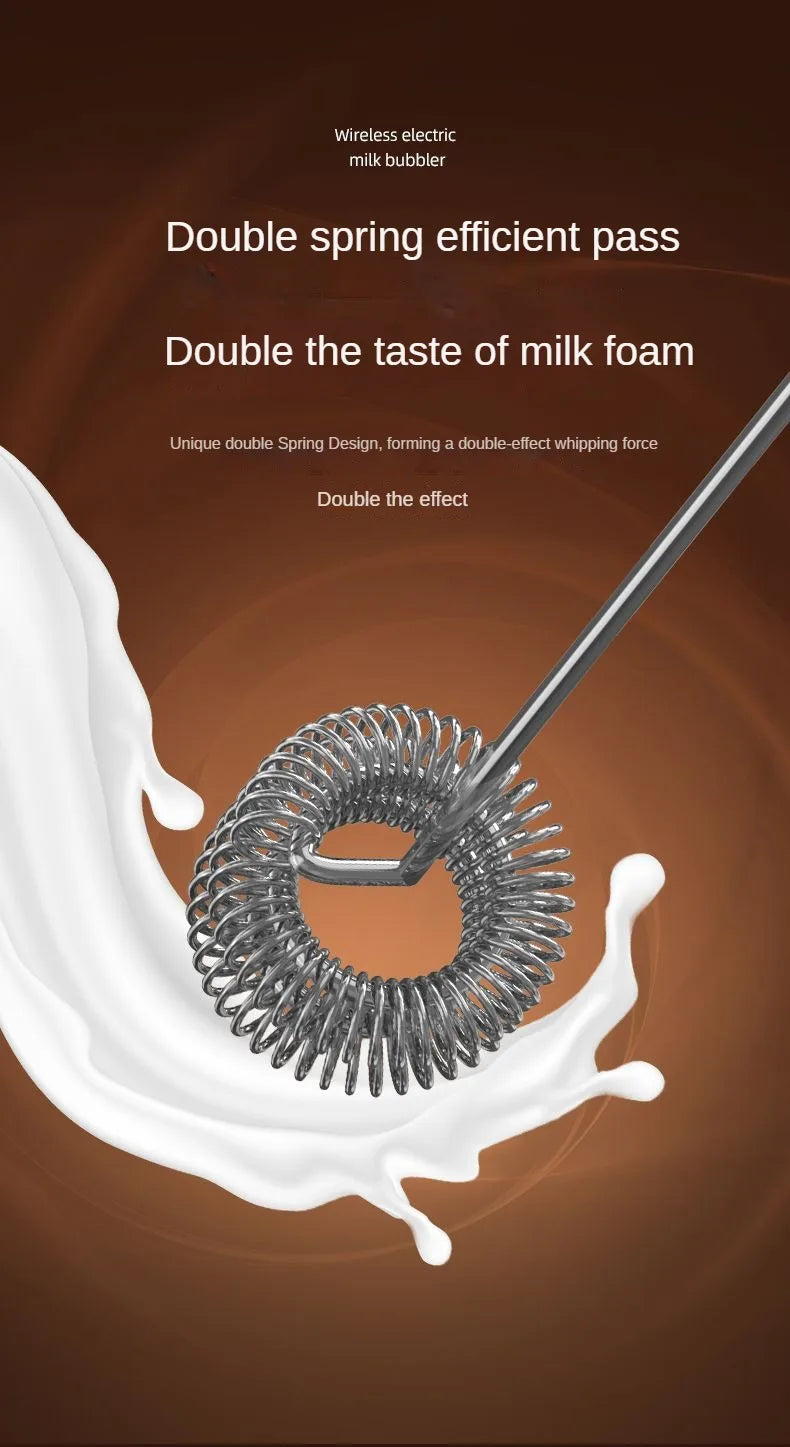 USB Electric Mixer, Handheld Coffee Milk Frother, Portable 3-Speed Blender, Butter Maker, Kitchen Tool, Ingredient Mixer