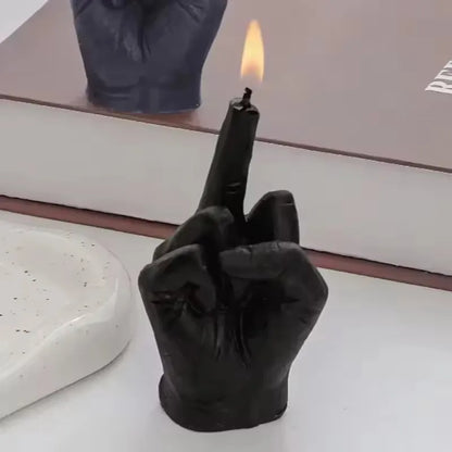 New Creative Candles Middle Finger Shaped Gesture Scented Candles Funny Quirky Gifts Home Decoration Ornaments Birthday Gifts