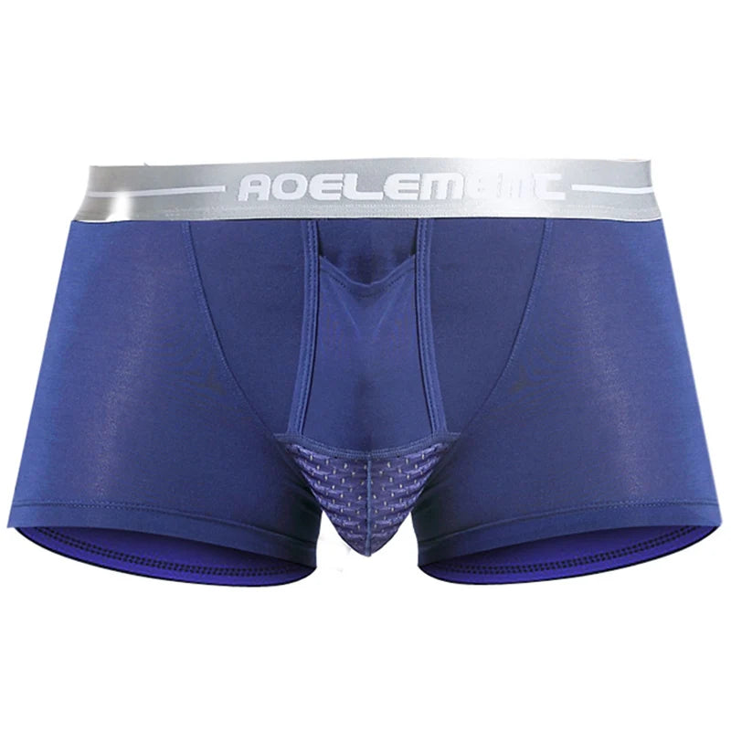 Bullet separate underwear Men's ventilated summer dry underpants Ice silk bag ice healthy boxers