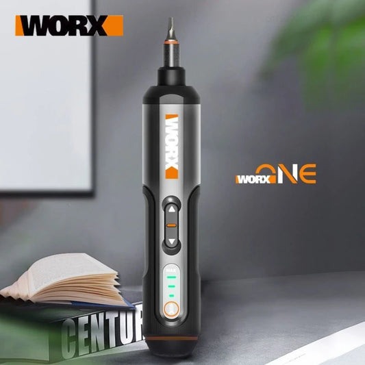 WORX WX240 Electric Screwdriver Rechargeable Electric Screw Driver 24 Bits Kits Mini Drill Power Tool Home Maintenance Repair