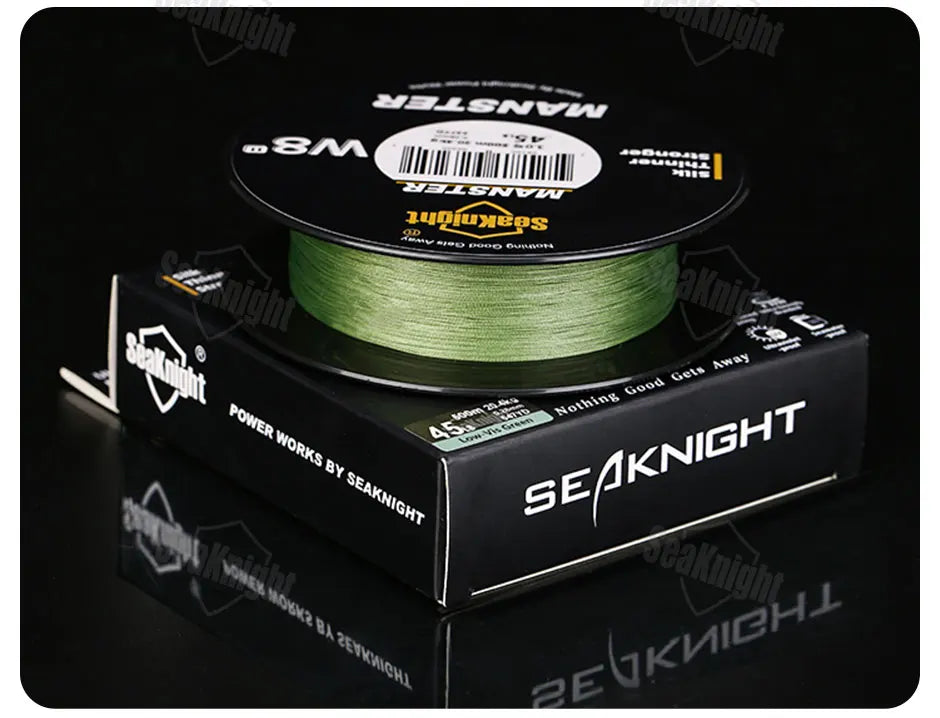 SeaKnight Brand W8 II Series 500M 8 Strands Fishing Line Advanced Braided PE Line anti-UV Seawater proof coating Fishing Line