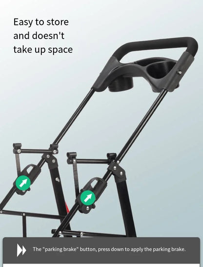 Medium To Large Dog Pet Stroller Multifunctional and Foldable Suitable for Outdoor Travel, Large Size for Commuting and Portable