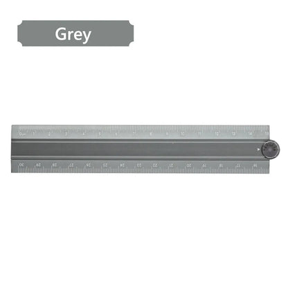 High Quality 30cm Folding Ruler Drawing Measuirng Tool Aluminum Alloy Straight Ruler Multifunctional Metal Ruler Students