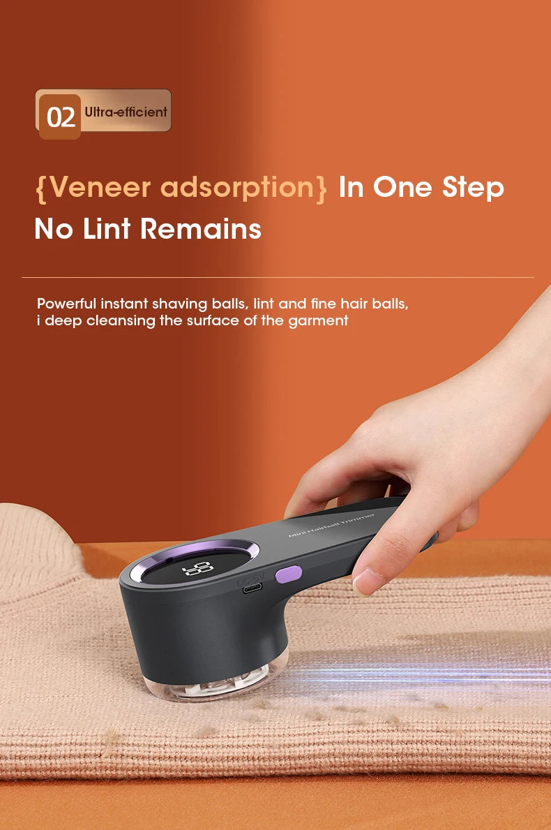 Lint Remover For Clothes USB Electric Rechargeable Hair Ball Trimmer Fuzz Sweater Shaver Reels Removal Device