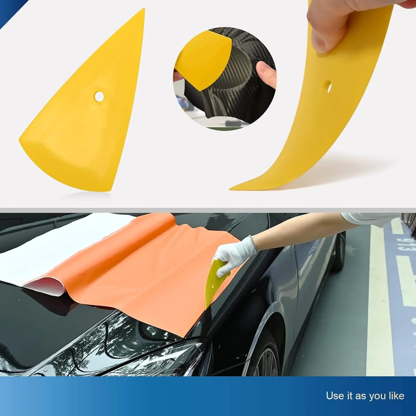 18/45/65pcs Window Tint Kit for Cars Vehicle Glass Protective Film Wrapping Set Vinyl Wrap Tools Window Tint Tools Car Film Kit