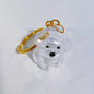 (HB05)Clear Puppy Hair Memorial Keepsake Capsule Pet Dog Fur Container DIY Pendant Keychain Decor Pet Lovers Home Display Gifts