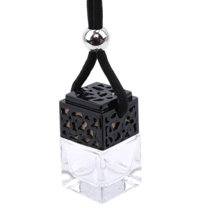 Air Freshener Ornament Perfume Bottle Pendant Essential Oils Auto Car Perfume Bottle Hanging Glass Bottle Car-styling