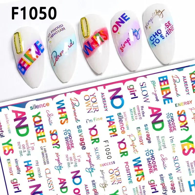 1PCS Marbled Nail Sticker 3D Abstract Lines Sticker Nail Art Supplies Nail Decals Y2K Laser Butterfly Ladies Nail Art Decoration