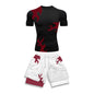2025 Trendy Printed Compression Sports Suit Clothes Summer Men's Athletic Suit - Stylish Fitness Running Casual Two-Piece Set