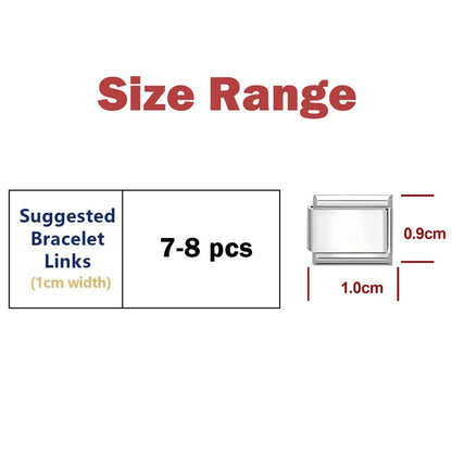 2025 New Women's Gift Cute Rabbit Cat Dogs Italian Charms Links Beads Fit 9mm Stainless Steel Modular Modular Bracelet Jewelry