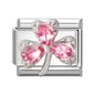 Zircon Star Heart Bow Moon Cherry Moon Italian Charm Links Fit 9mm Stainless Steel Bracelet Women Jewelry DIY Making Gifts