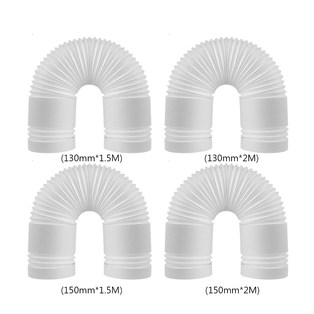 130/150mm Telescopic Air Conditioner Pipe Duct Extension Pipe Easy to Install Universal Exhaust Hose Tube for Air Conditioning