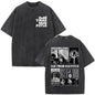 Rapper Bad Bunny Vintage Washed T Shirts Debi Tirar Mas Fotos DTMF T-shirts Men's Clothing Fashion High Quality T-shirt Couples
