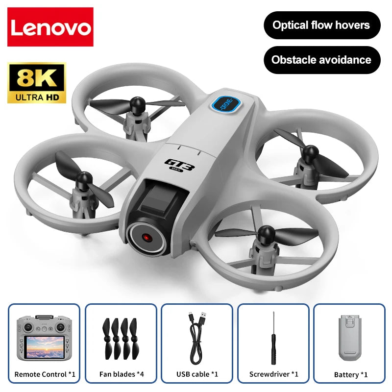 Lenovo GT3 GPS Drone 8K Aerial HD Photography Optical Flow Positioning Five-side Obstacle Avoidance Brushless Foldable Drone