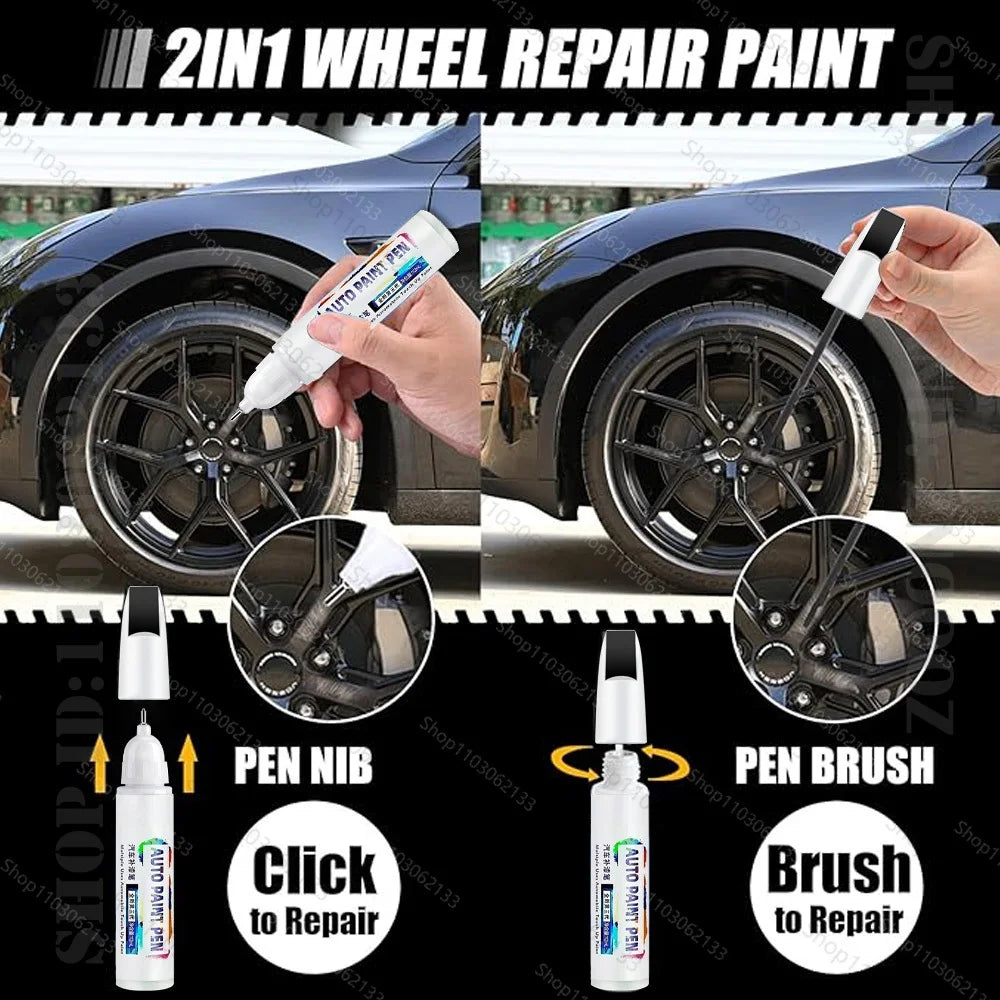 For LEXUS RX Touch Up Paint Wheel Repair Kit Quick And Easy Wheel Scratch Repair Rim Paint For Car Wheel Repair Silver Black