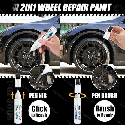 For LEXUS RX Touch Up Paint Wheel Repair Kit Quick And Easy Wheel Scratch Repair Rim Paint For Car Wheel Repair Silver Black