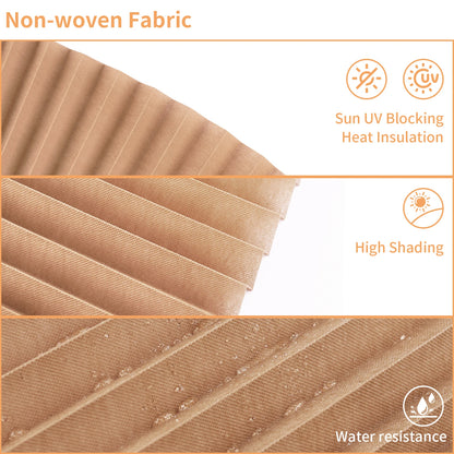 1Pc Shades Self-adhesive Half/Full Windows Nonwoven Folding Curtain Bathroom Balcony Living Room Balcony Curtains Pleated Blinds
