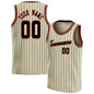 Fashion Cream Basketball Tank Tops Summer Trend Custom Name Team Name Men Women Sports Vest Casual Oversized Team Uniforms Tees