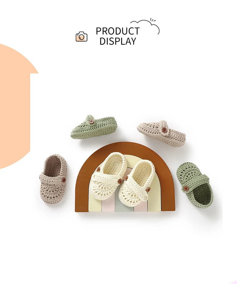 Baby Shoes Cotton Knit Newborn Girls Boy Footwear 0-18M Fashion Solid Shallow Infant Children Clothing Accessories Bedding Boots