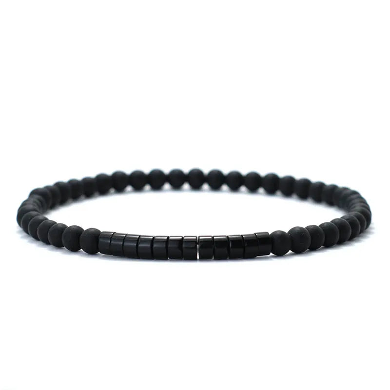 New Minimalist 4mm Bead Bracelet Unisex Emperor Onyx Small Stone Braclet Meditation Yoga Strand Braslet Couple Brazalete Pulsera