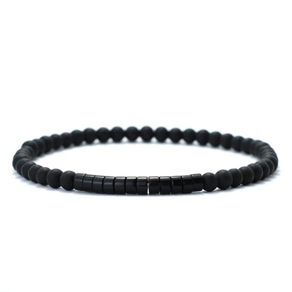 New Minimalist 4mm Bead Bracelet Unisex Emperor Onyx Small Stone Braclet Meditation Yoga Strand Braslet Couple Brazalete Pulsera