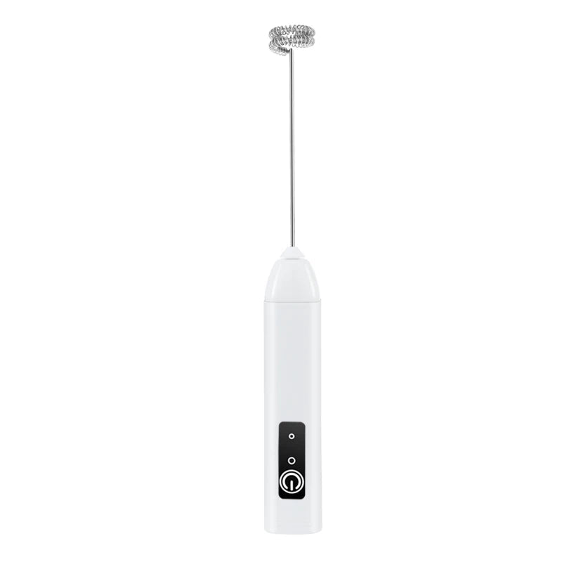 Electric Milk Frother USB Rechargeable Handheld Egg Beater 3 Speeds Foam Maker Mixer Coffee Drink Frothing Wand Foamer Kitchen