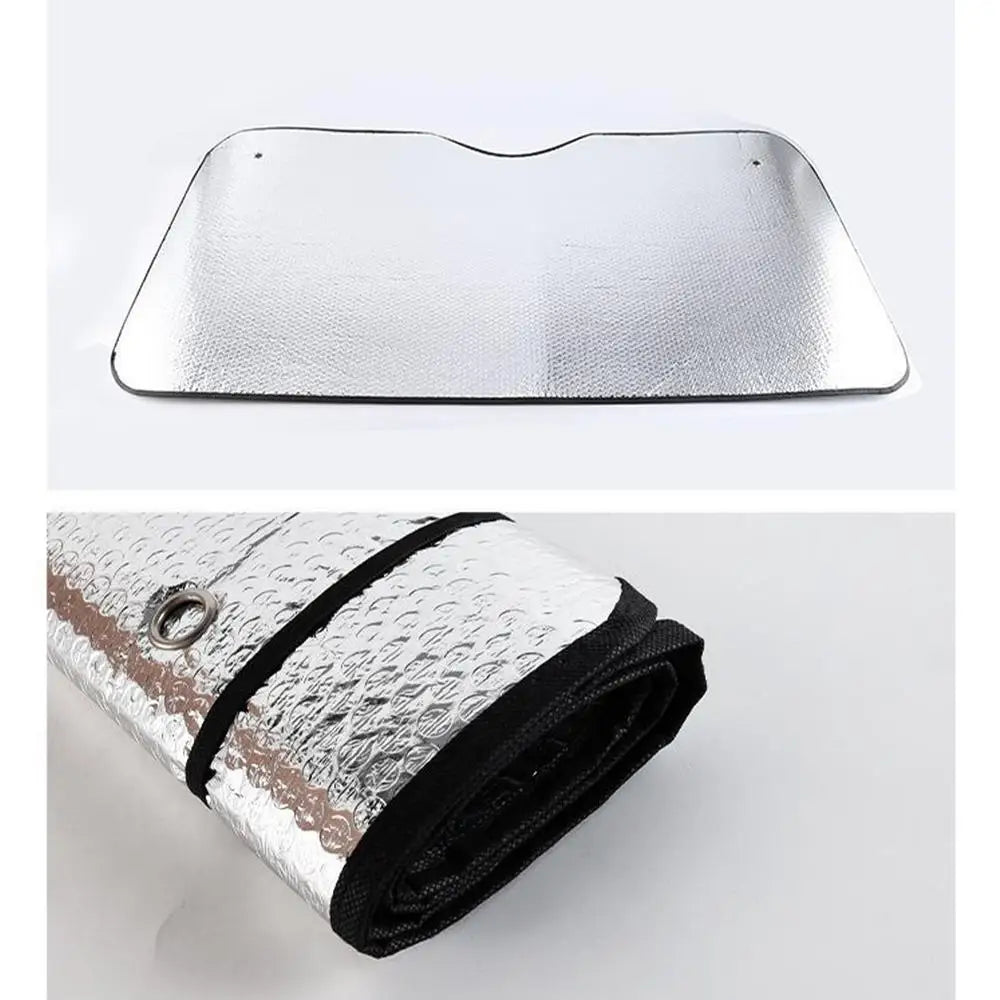 Truck Windshield Sun Shade Car Window Sunshades Anti-UV Thickened Sun Shade Cover Foldable Windshield Block Cover 220cmx80cm