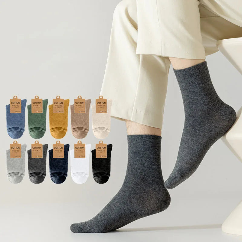 5/10 pairs Cotton Men Socks Pack Breathable Sock Set High Quality Short Socks Black Ankle Short Gift For Man Size 39-44 Sox sock