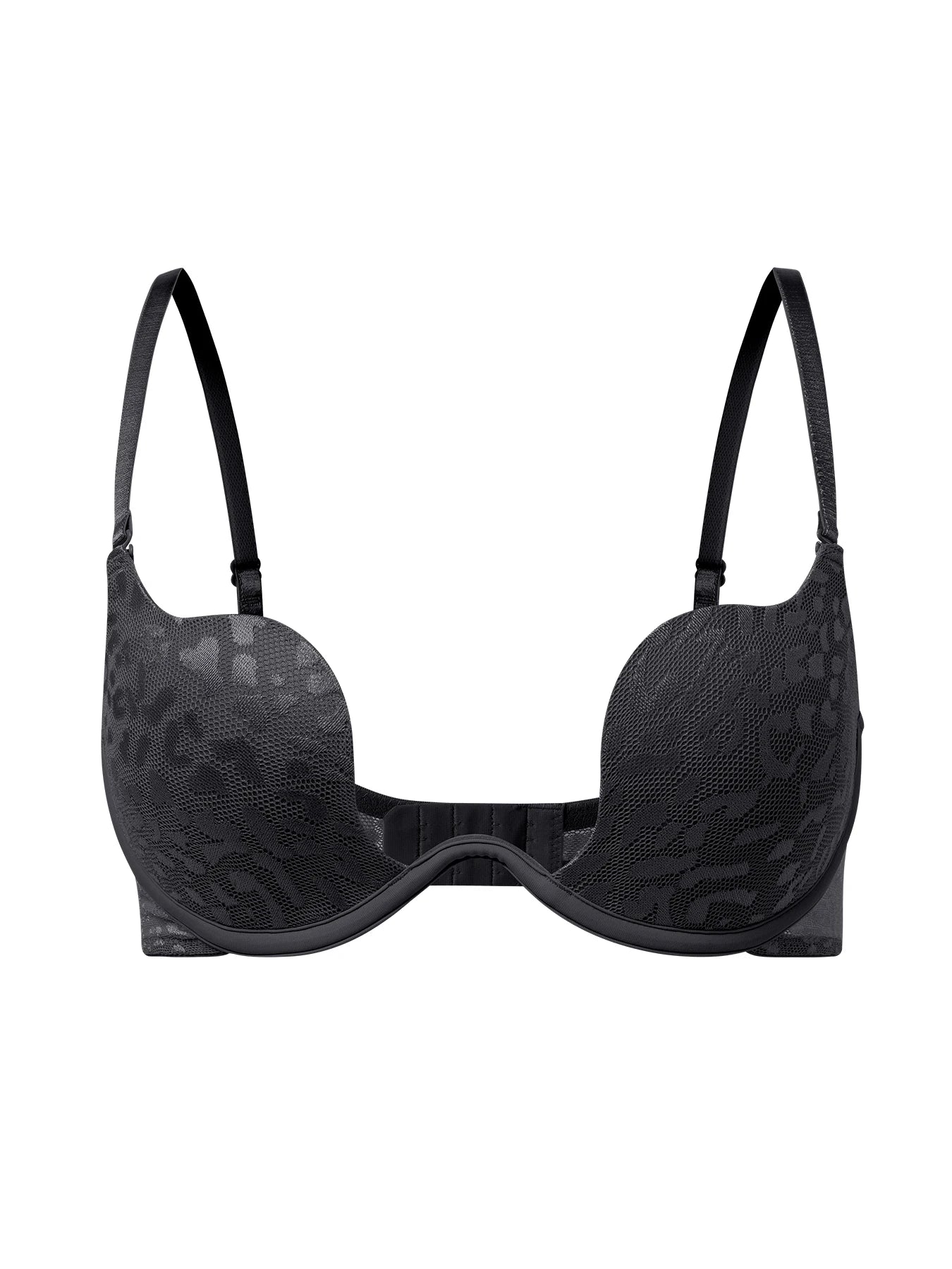 Solid Underwire Bra push up Lingerie comfort padded bra lift up thick cup lace bralette