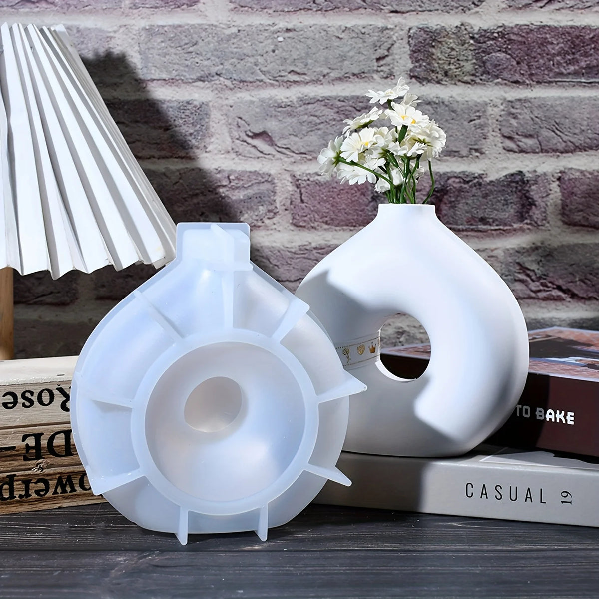 1 DIY Round Vase Silicone Mould Epoxy Resin Mould Handmade Plaster Art Vase Mould Home Decoration Making Supplies