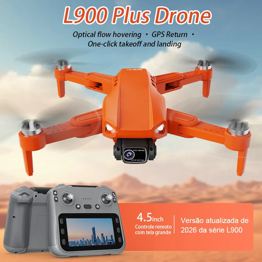 L900 Plus GPS Drone 4K Professional 5G HD Dual Camera Photography Brushless Foldable Quadcopter With Large Screen RC Drones Toys